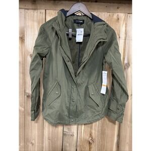 Women's Green Jacket With Hood By Coffee Shop NWT‎ Size Small